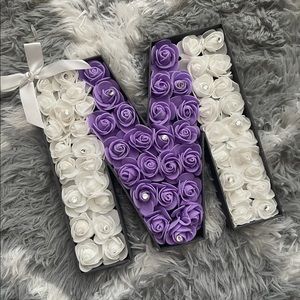 Handmade Fillable Letters “M”💜